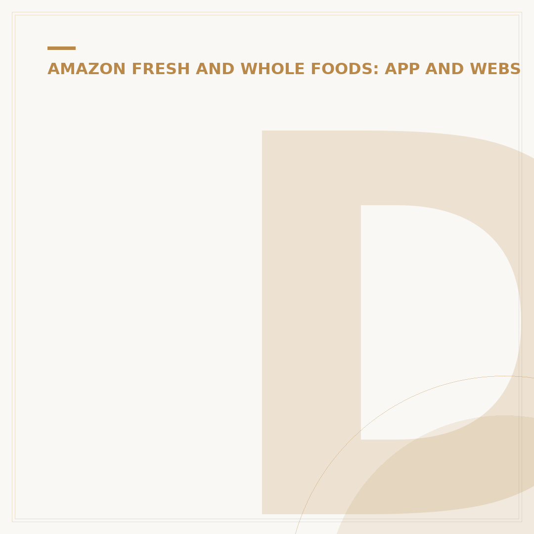 Does Amazon Fresh Have a Dedicated App?