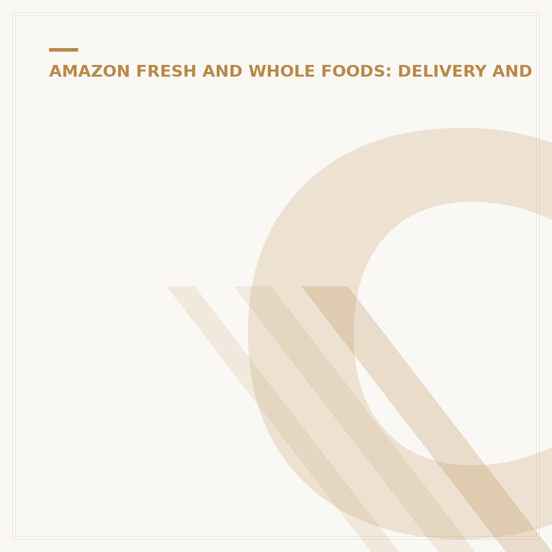 Can Amazon Fresh Deliver to Hotels?
