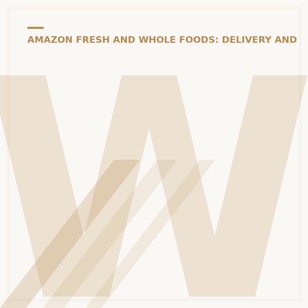 Why Does Amazon Fresh Not Deliver To Me?
