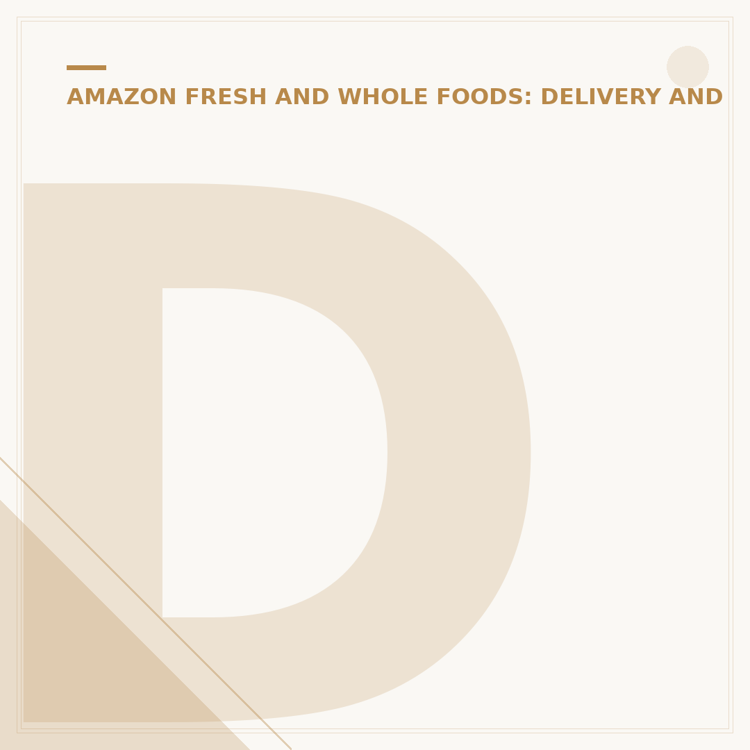 Does Amazon Fresh Offer Free Delivery?