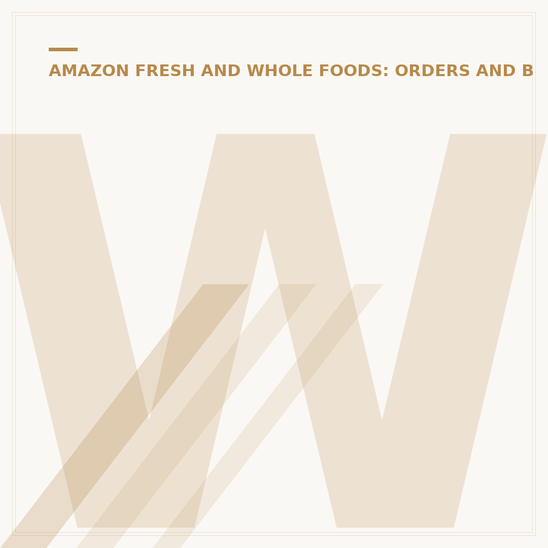 Where to Find Your Amazon Fresh Receipt Details
