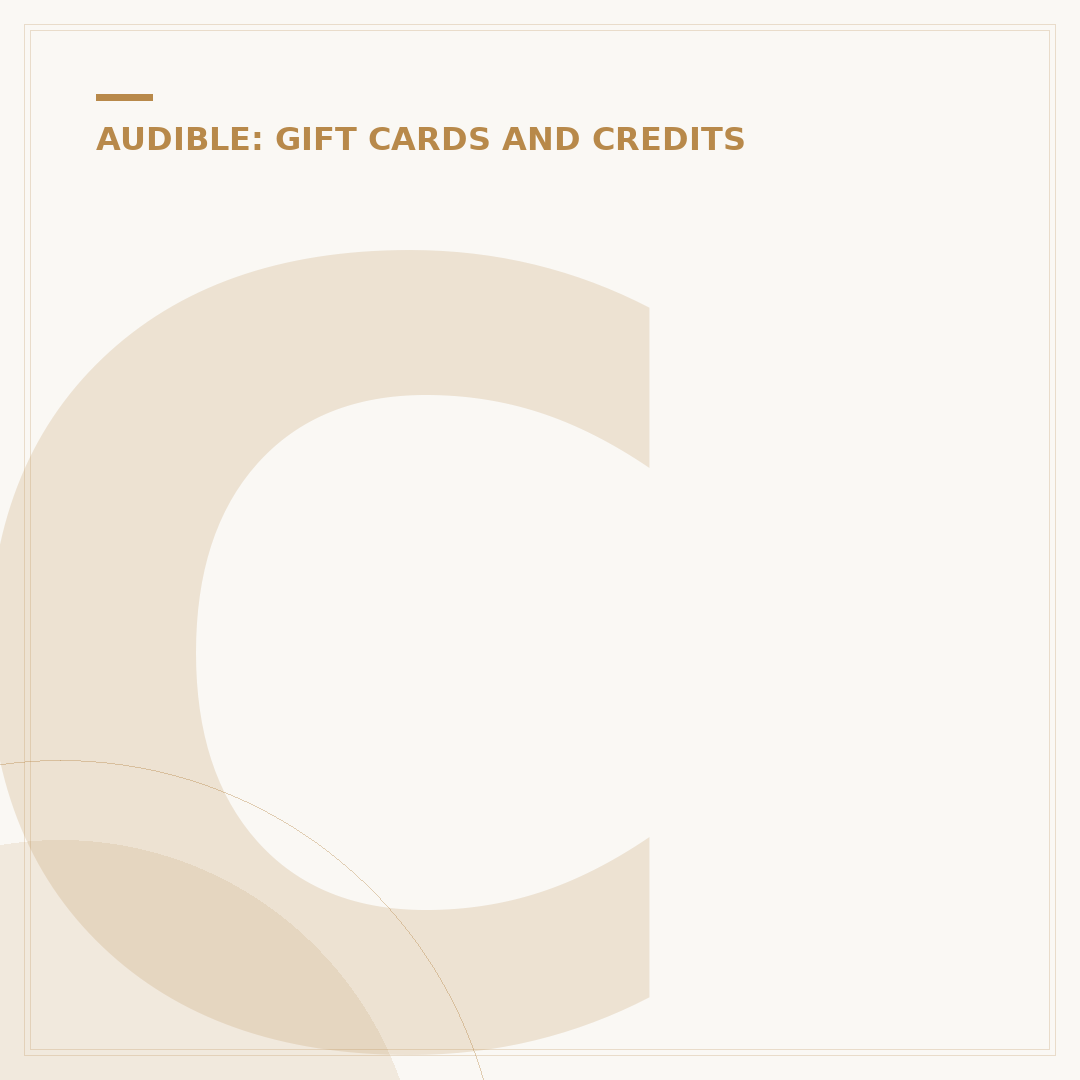Can I Buy Audible Credits With An Amazon Gift Card?