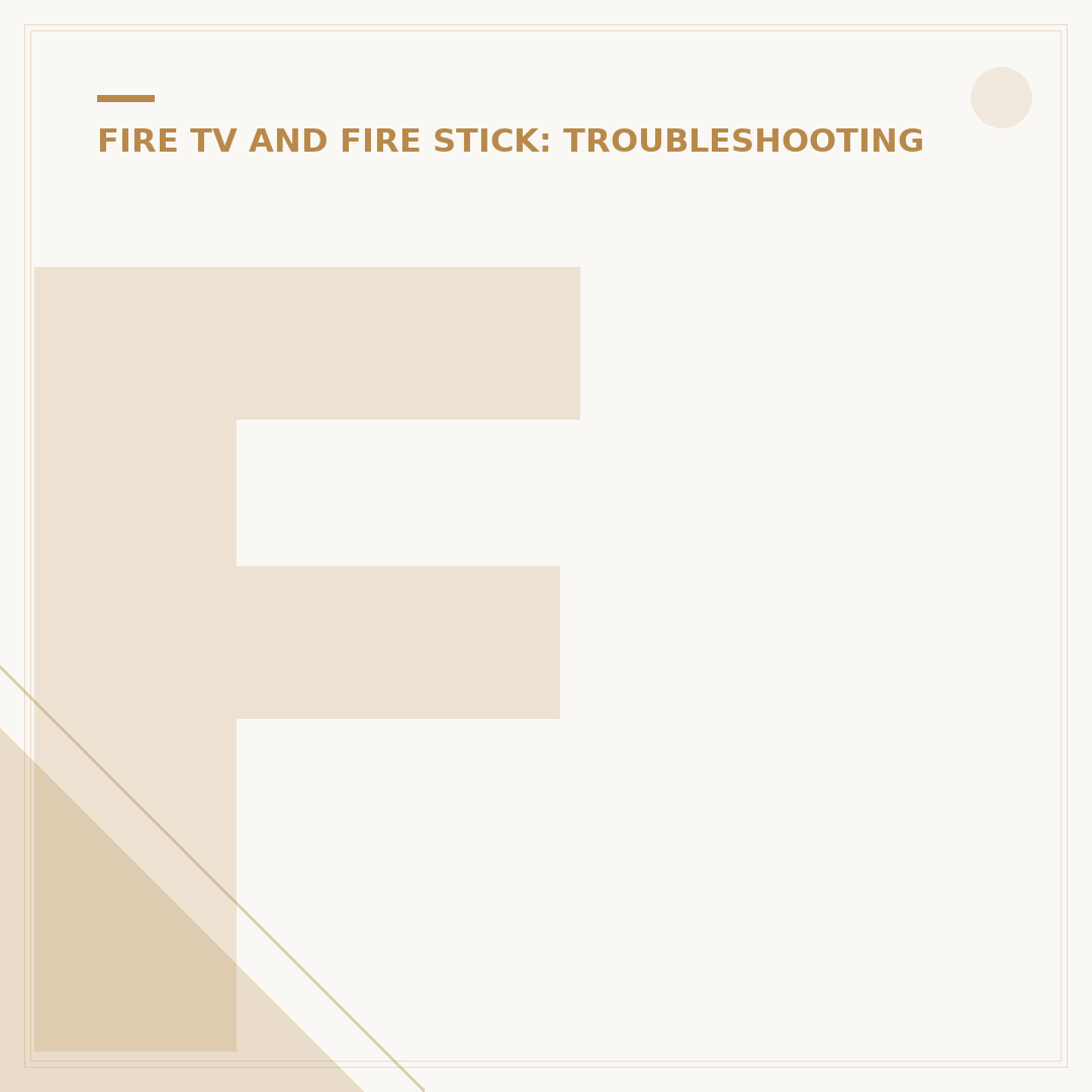 Factory Reset Amazon Fire Stick: When & How