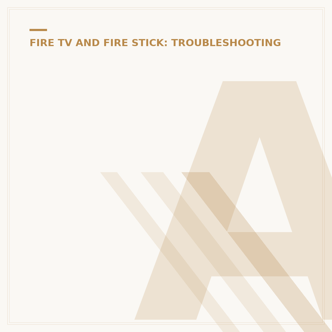 Amazon Fire Stick Keeps Turning Off: Common Causes & Fixes