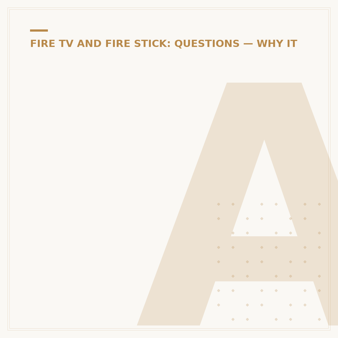 Amazon Fire TV Black Screen: Troubleshooting Why It Happens