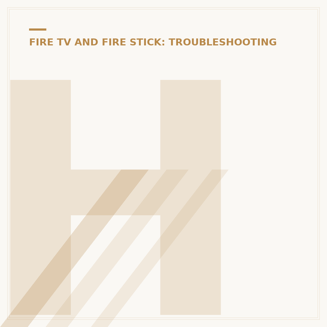 How to Reboot an Amazon Fire TV Stick