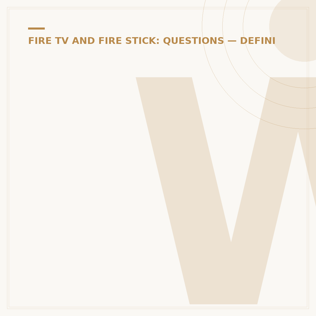 What HDMI for an Amazon Fire Stick?