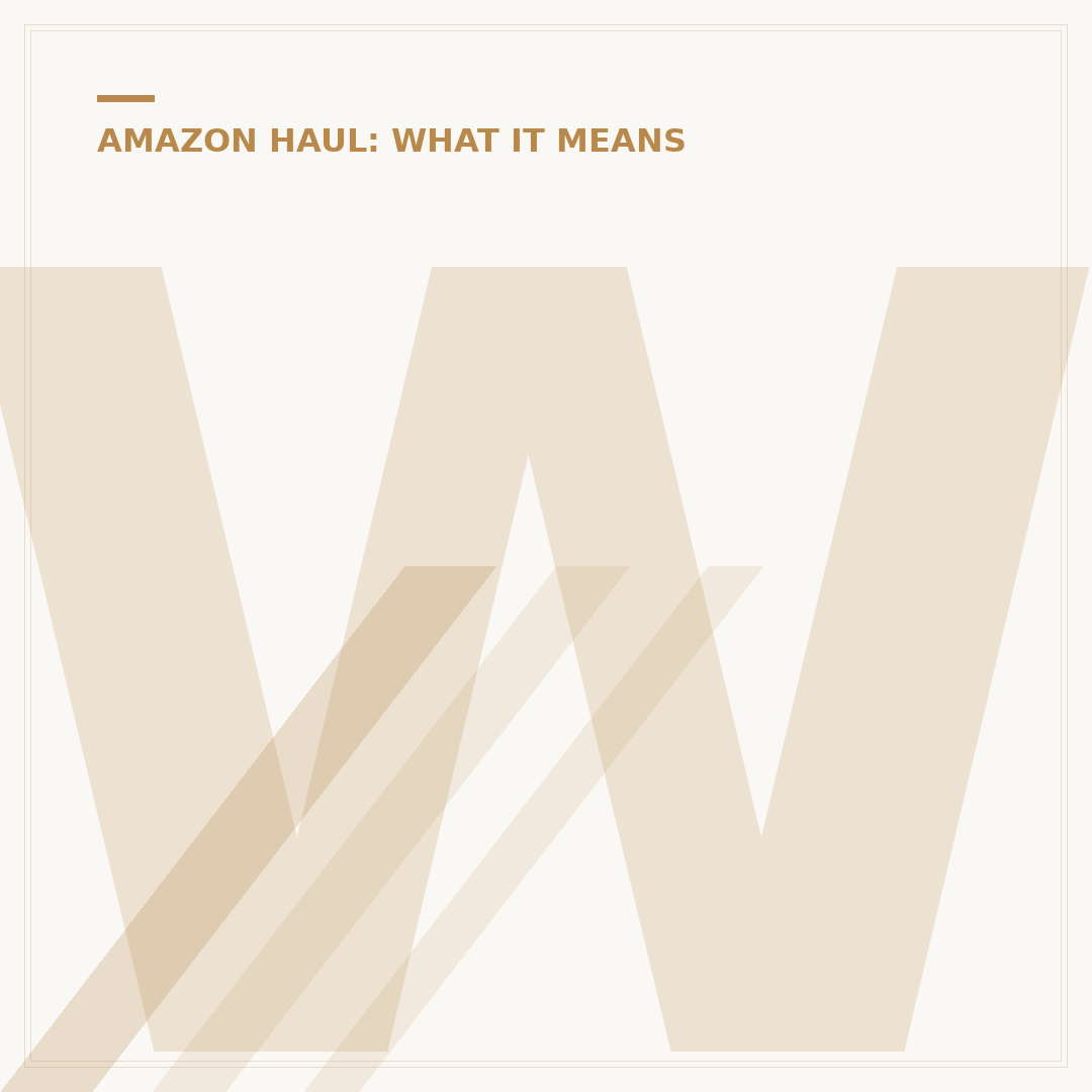 What is Amazon Haul Store? Understanding the Concept