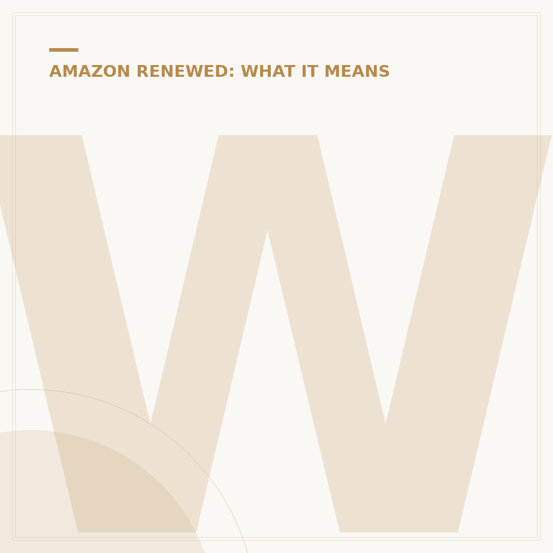 What is Renewed iPad on Amazon? Explained