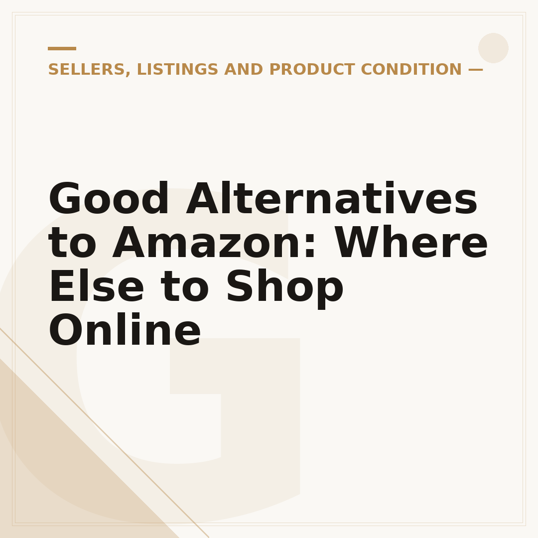 Good Alternatives to Amazon: Where Else to Shop Online