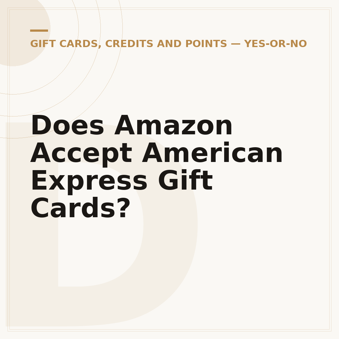 Does Amazon Accept American Express Gift Cards?
