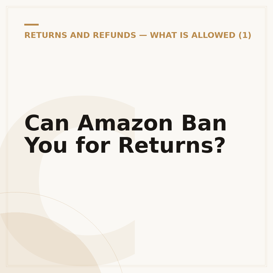 Can Amazon Ban You for Returns?