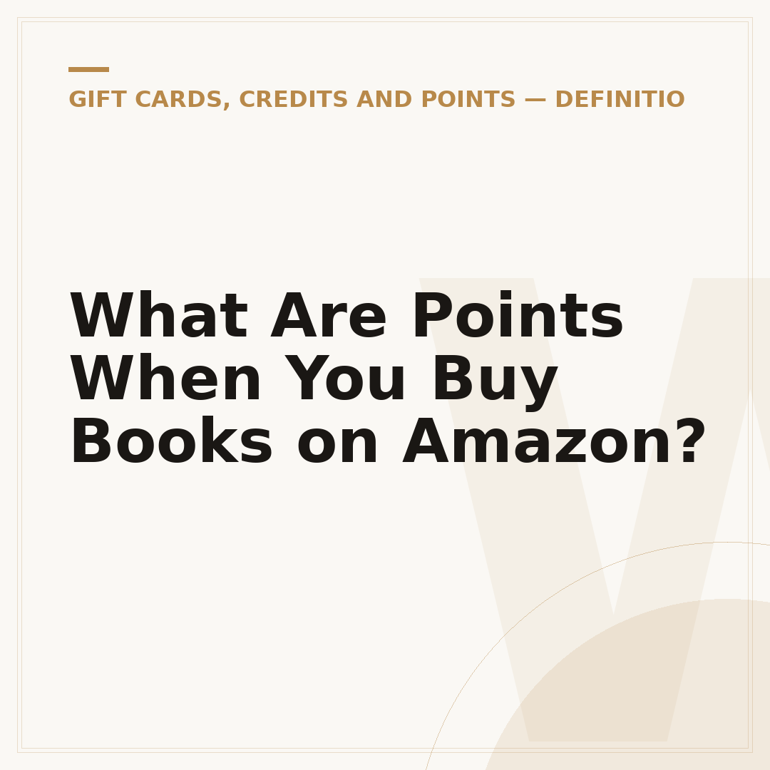 What Are Points When You Buy Books on Amazon?