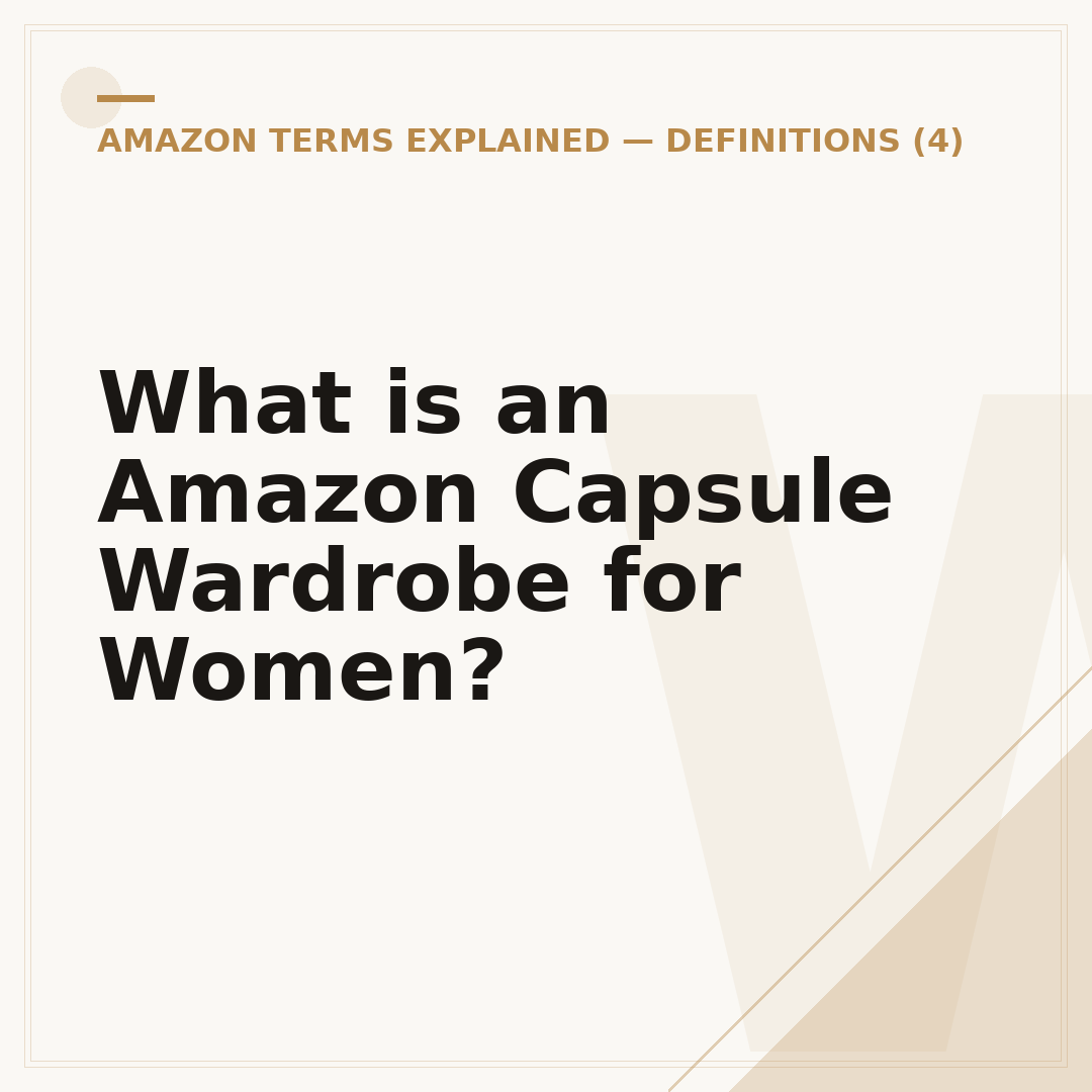 What is an Amazon Capsule Wardrobe for Women?