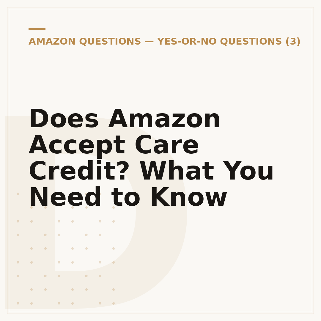 Does Amazon Accept Care Credit? What You Need to Know
