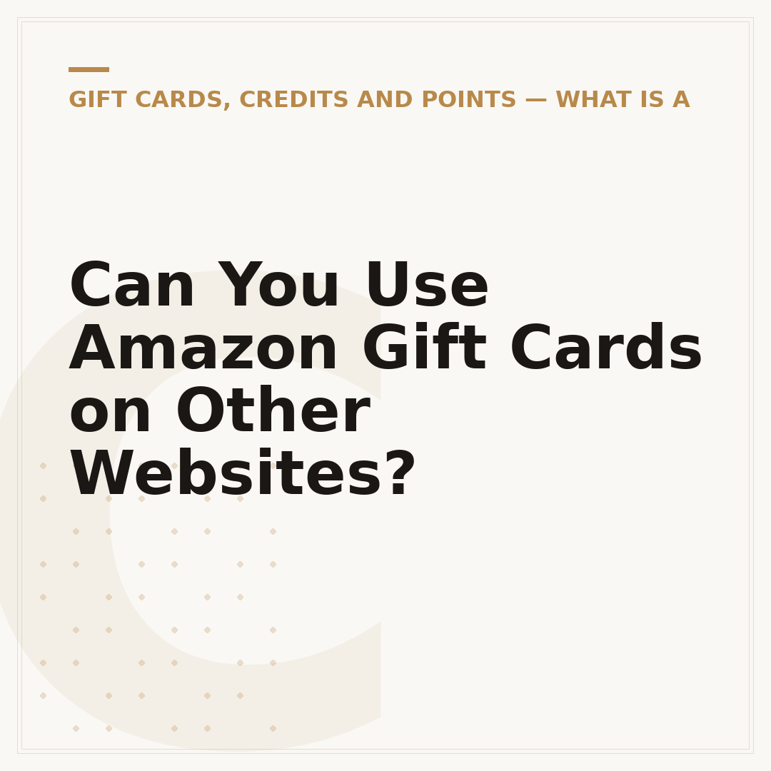 Can You Use Amazon Gift Cards on Other Websites?