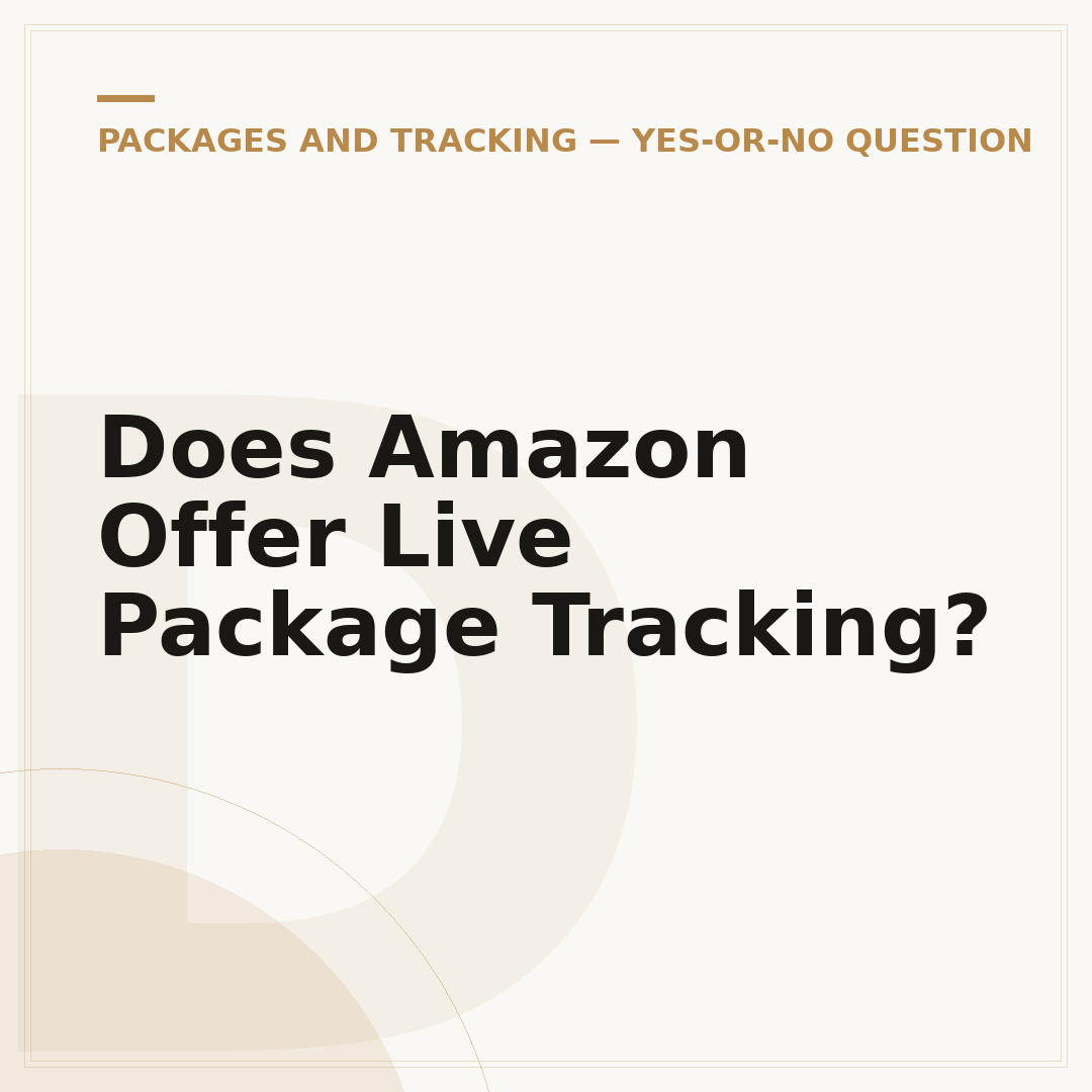 Does Amazon Offer Live Package Tracking?