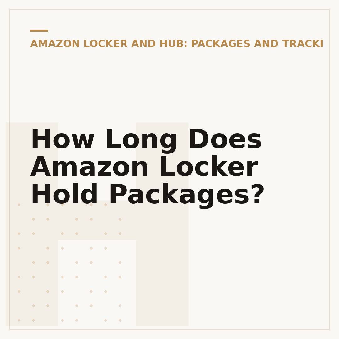How Long Does Amazon Locker Hold Packages?