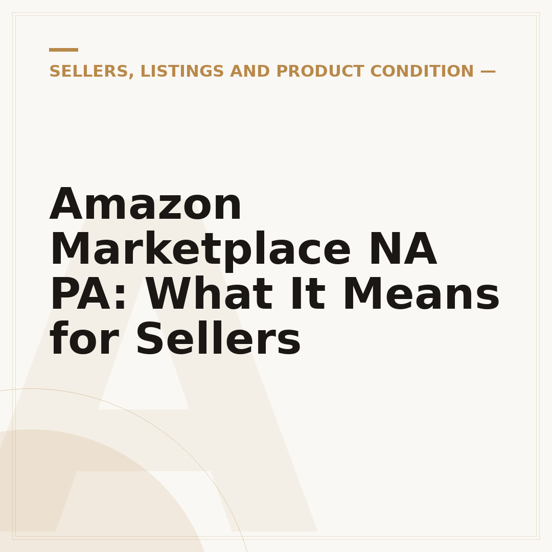 Amazon Marketplace NA PA: What It Means for Sellers