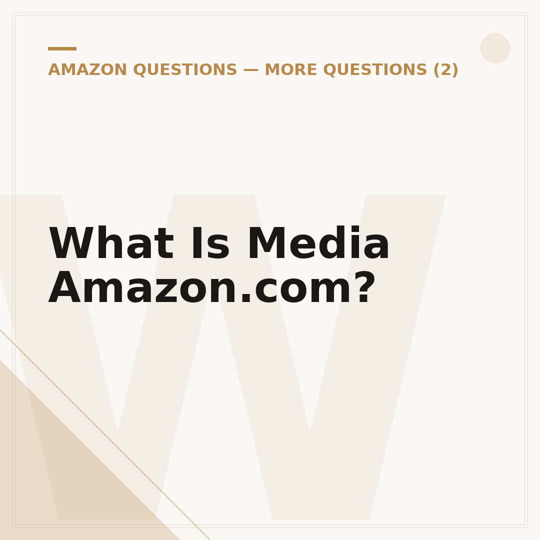 What Is Media Amazon.com?