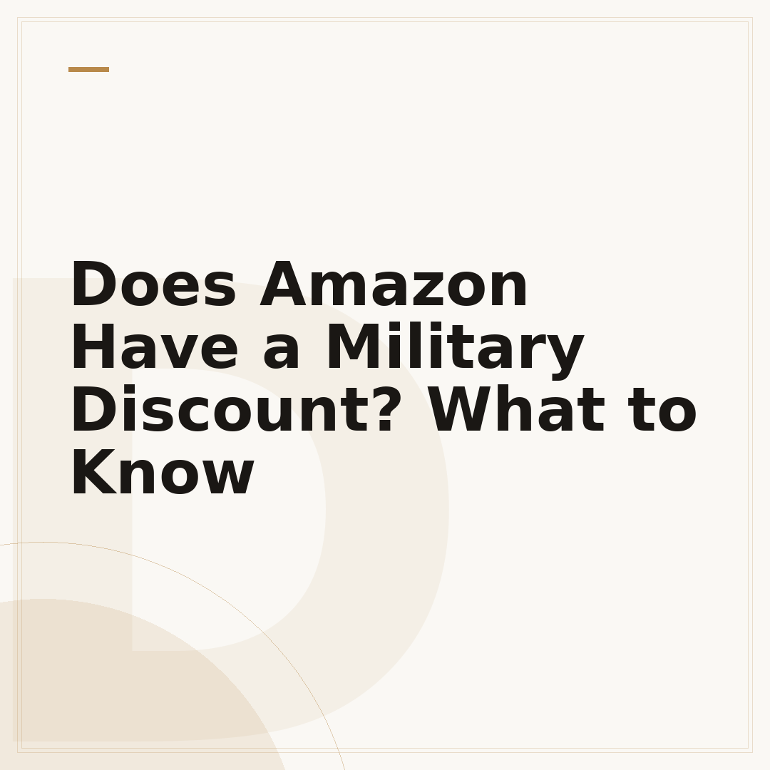 Does Amazon Have a Military Discount? What to Know