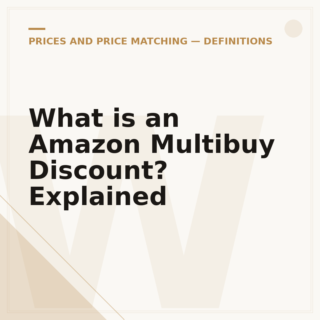 What is an Amazon Multibuy Discount? Explained