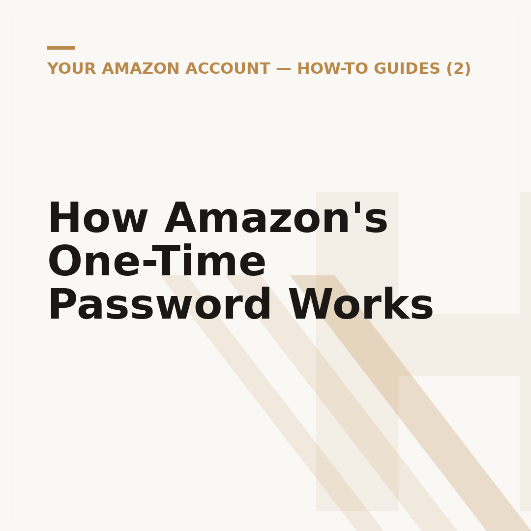 How Amazon's One-Time Password Works