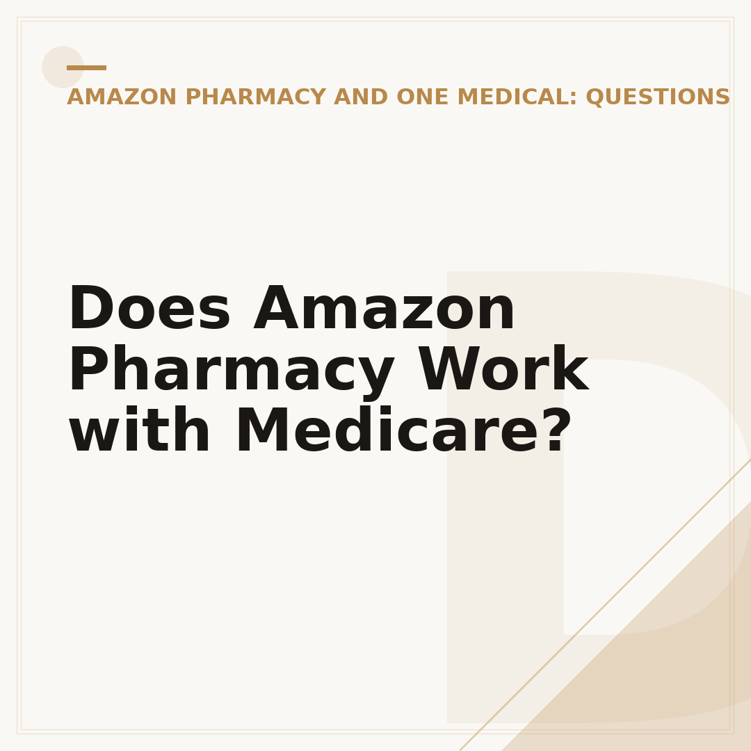 Does Amazon Pharmacy Work with Medicare?