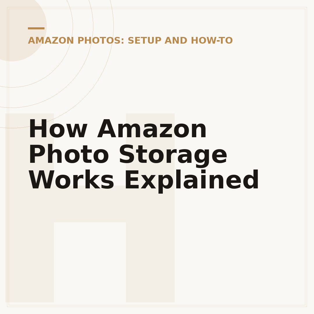 How Amazon Photo Storage Works Explained