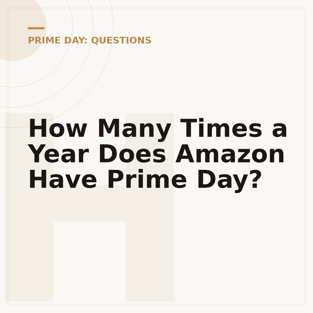 How Many Times a Year Does Amazon Have Prime Day?