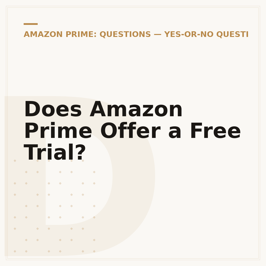 Does Amazon Prime Offer a Free Trial?