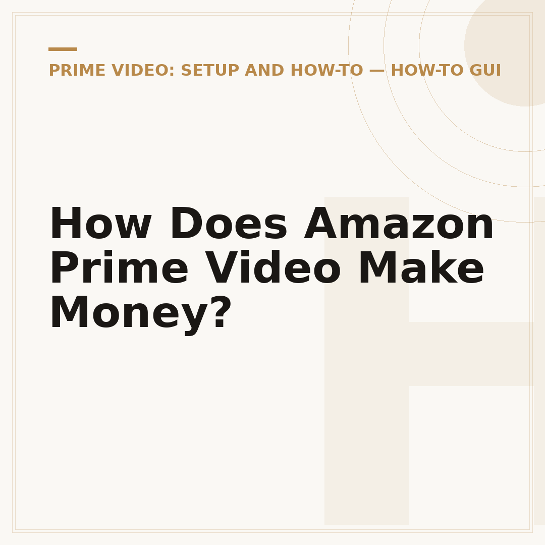 How Does Amazon Prime Video Make Money?
