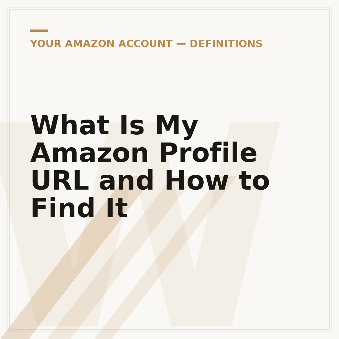 What Is My Amazon Profile URL and How to Find It