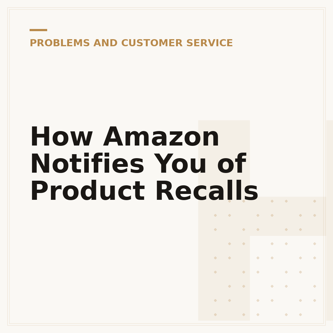 How Amazon Notifies You of Product Recalls
