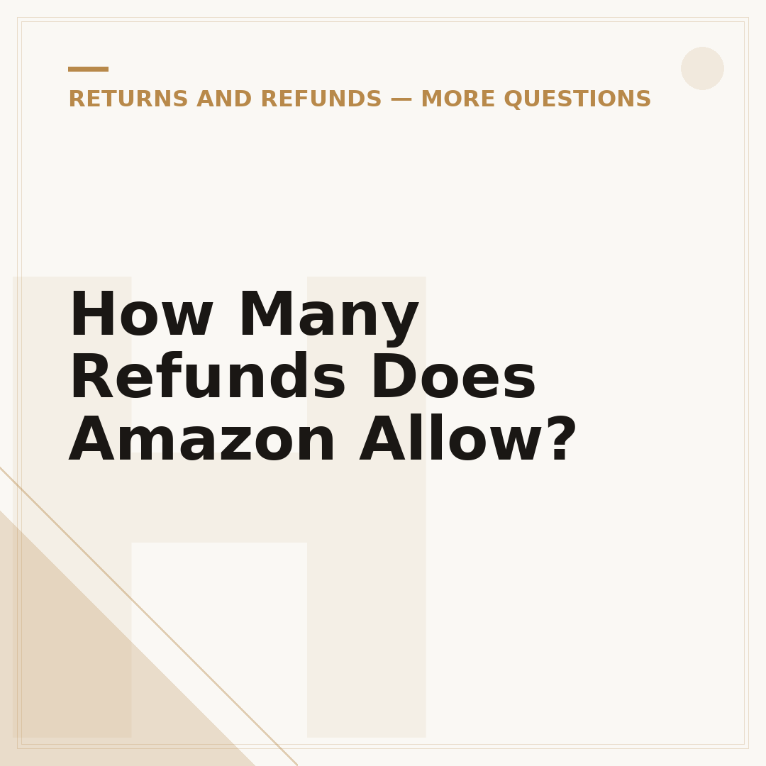 How Many Refunds Does Amazon Allow?