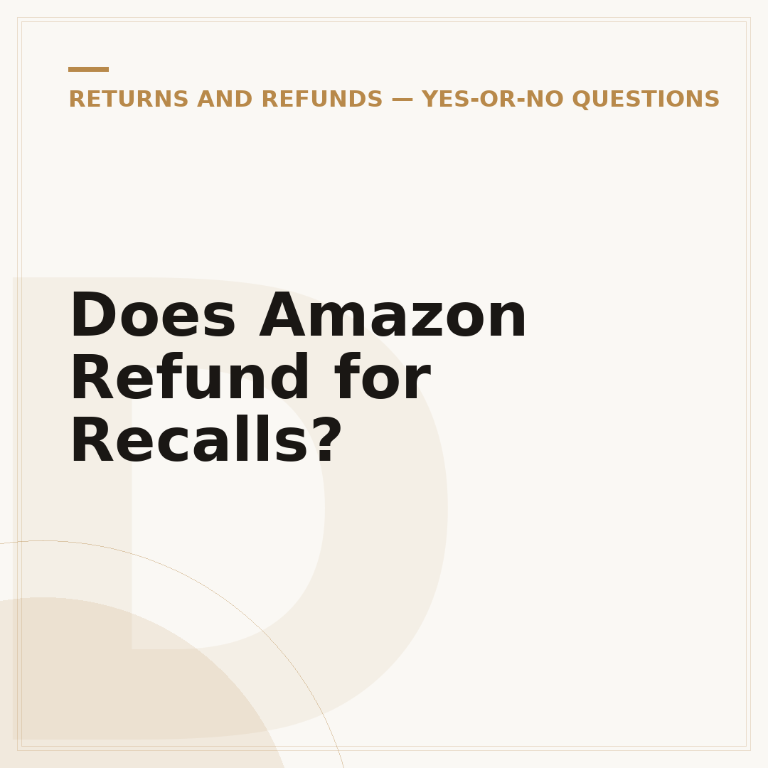 Does Amazon Refund for Recalls?