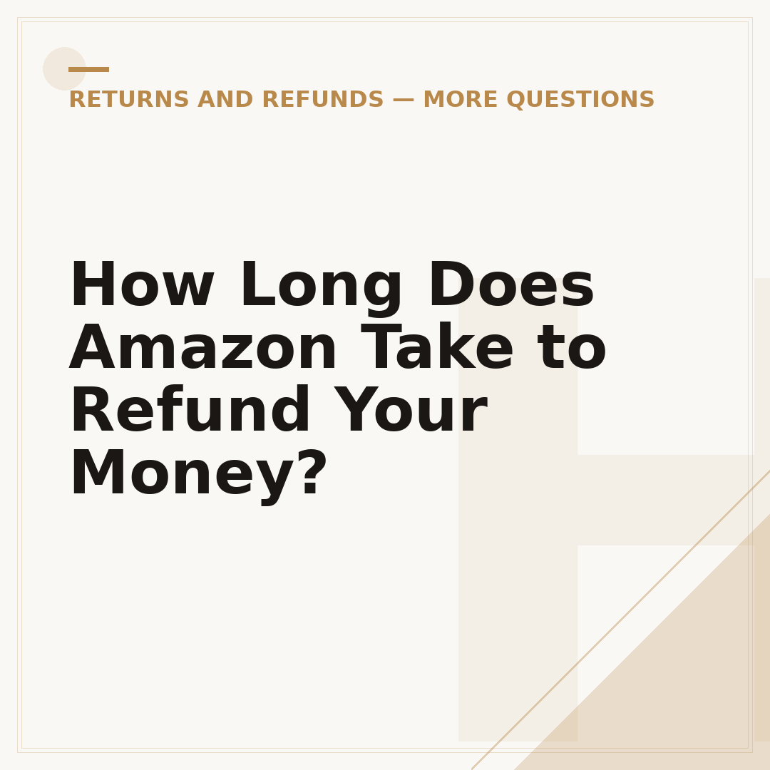 How Long Does Amazon Take to Refund Your Money?