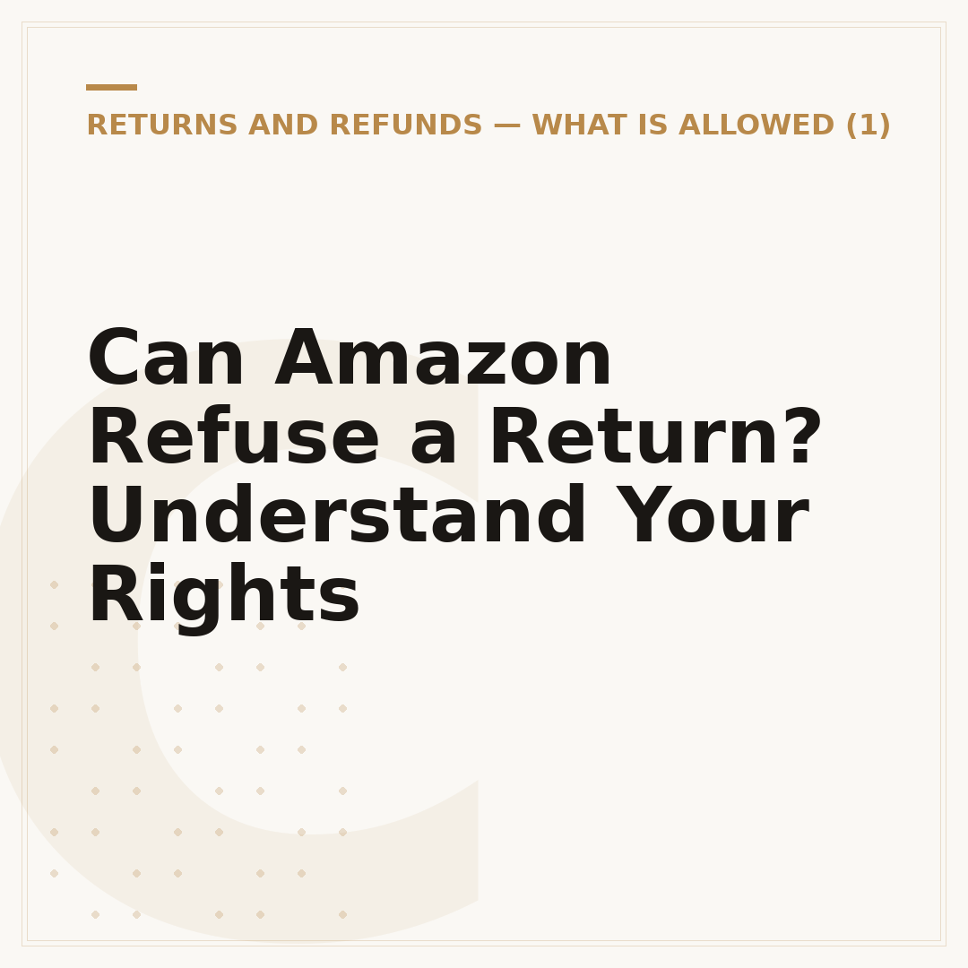 Can Amazon Refuse a Return? Understand Your Rights