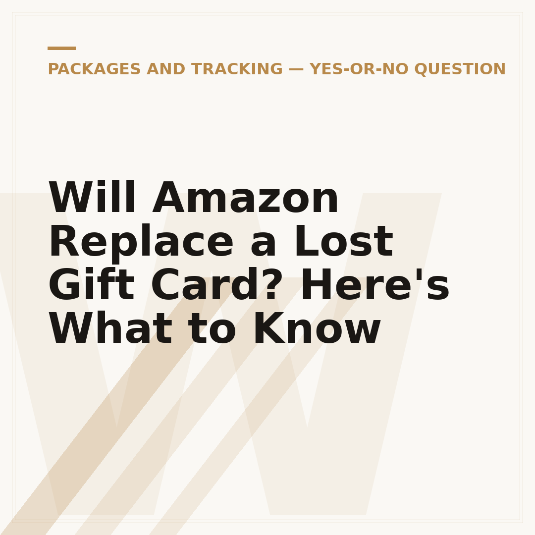 Will Amazon Replace a Lost Gift Card? Here's What to Know