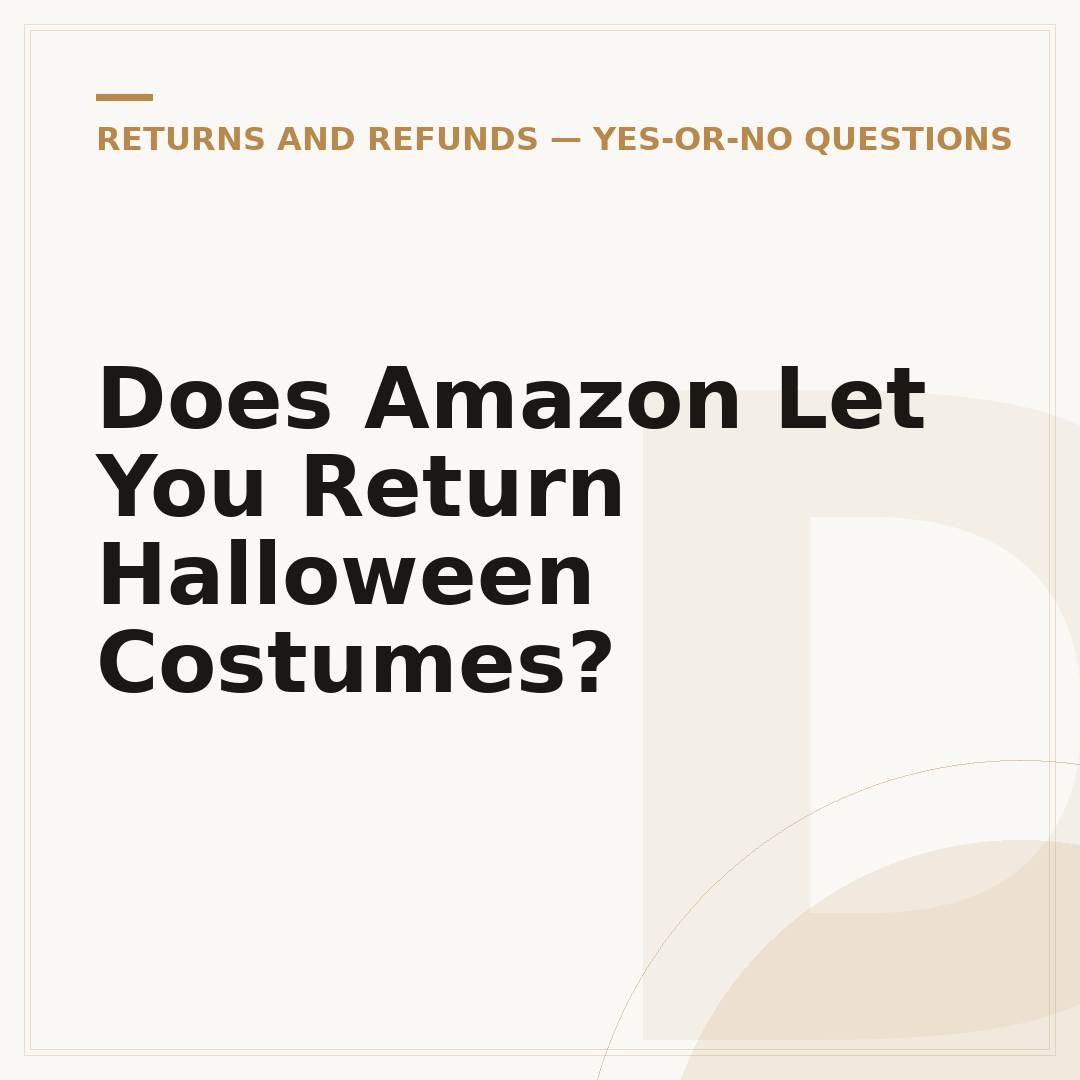Does Amazon Let You Return Halloween Costumes?