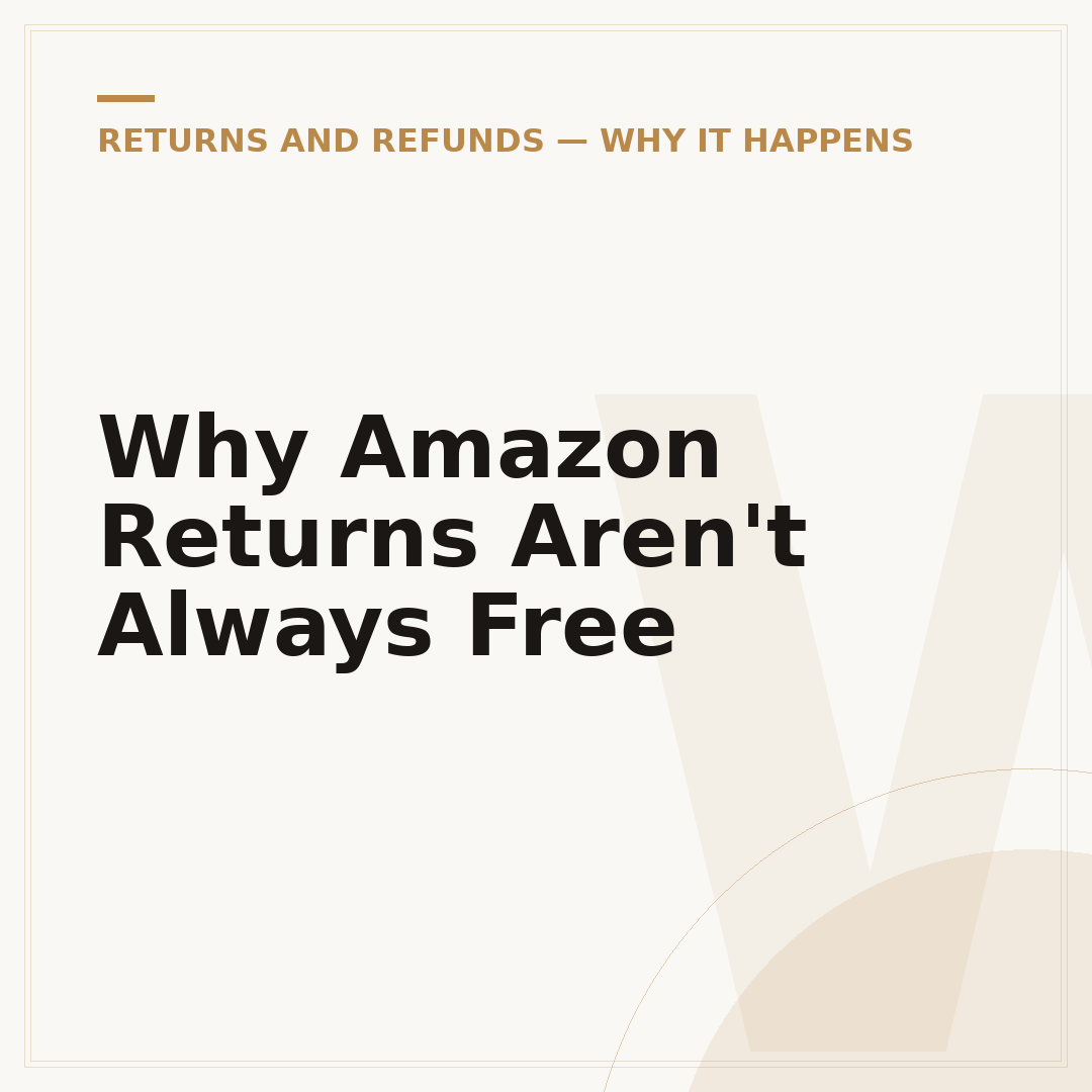 Why Amazon Returns Aren't Always Free