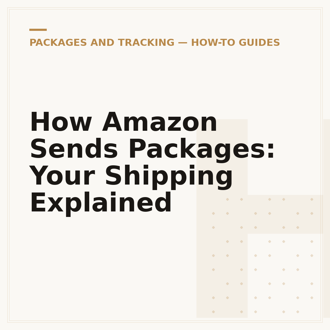 How Amazon Sends Packages: Your Shipping Explained