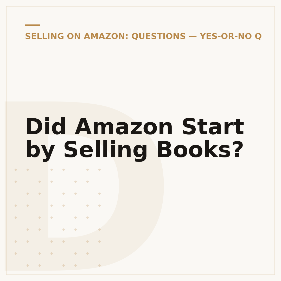 Did Amazon Start by Selling Books?