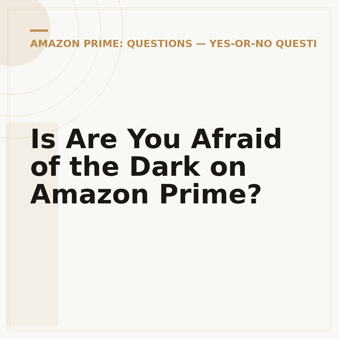 Is Are You Afraid of the Dark on Amazon Prime?