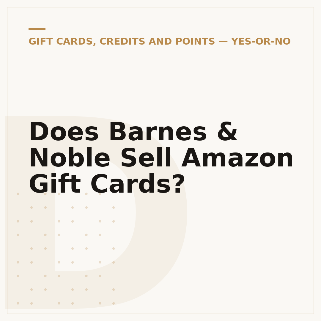 Does Barnes & Noble Sell Amazon Gift Cards?