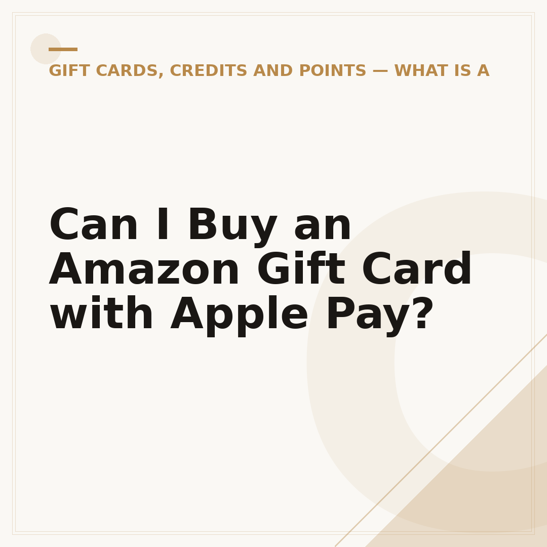 Can I Buy an Amazon Gift Card with Apple Pay?