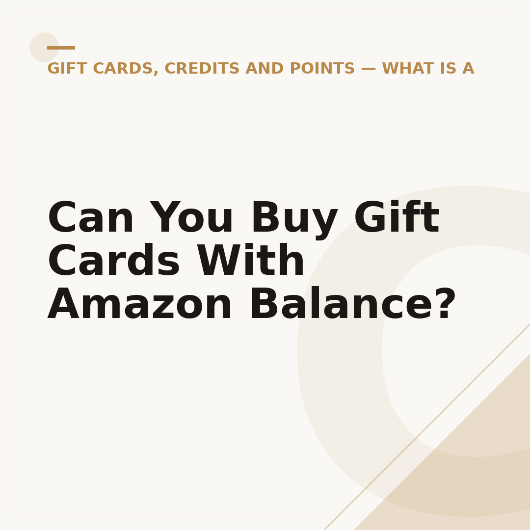 Can You Buy Gift Cards With Amazon Balance?