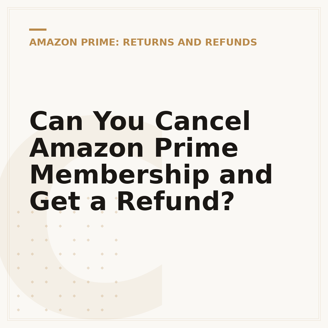 Can You Cancel Amazon Prime Membership and Get a Refund?