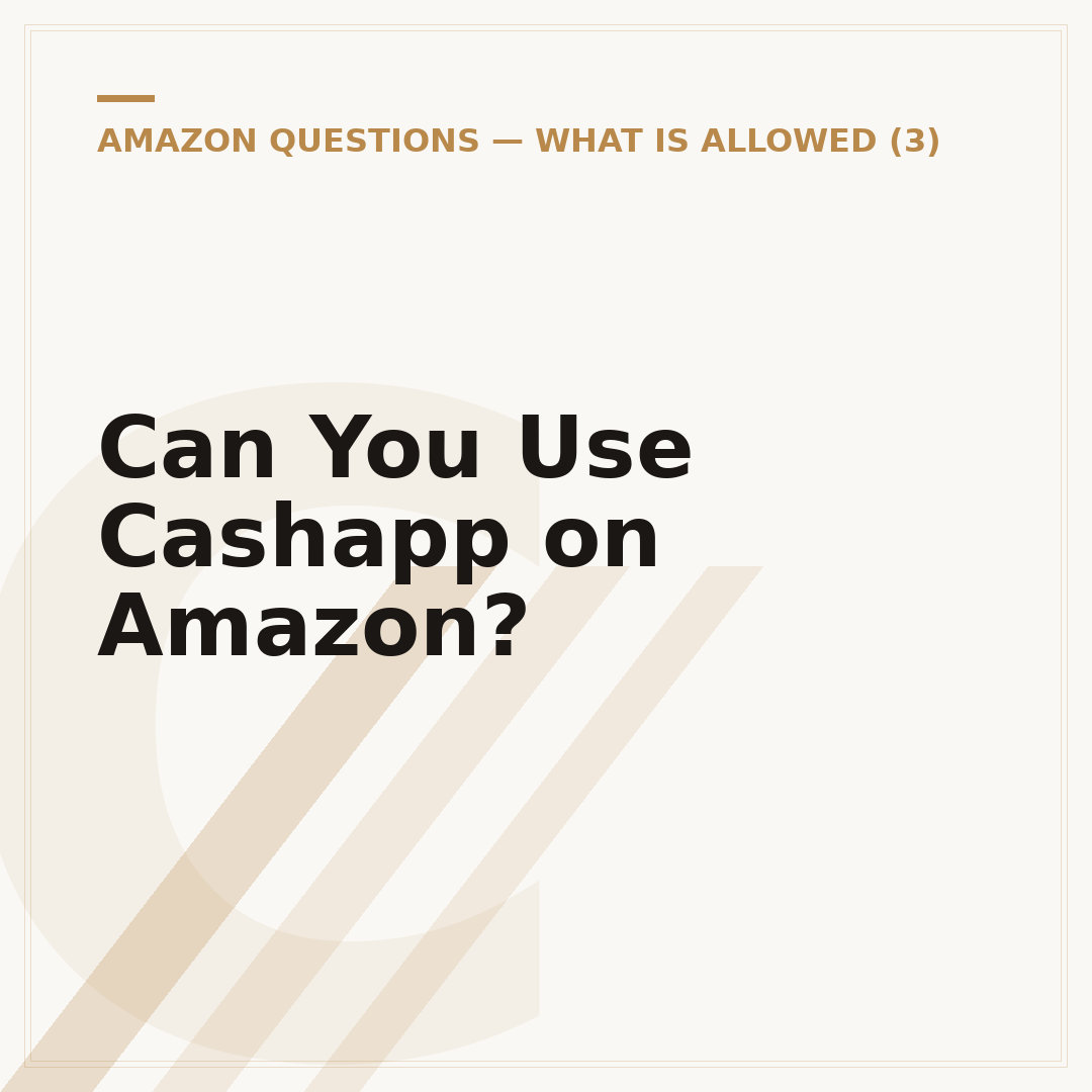 Can You Use Cashapp on Amazon?