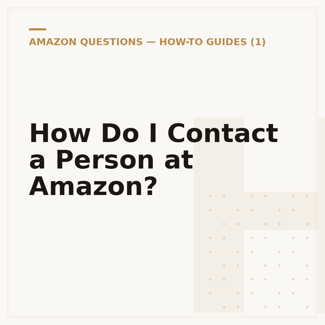How Do I Contact a Person at Amazon?